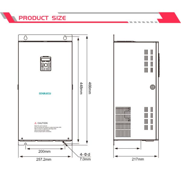 40HP 30KW VFD AC Frequency Inverter 60HZ To 50HZ