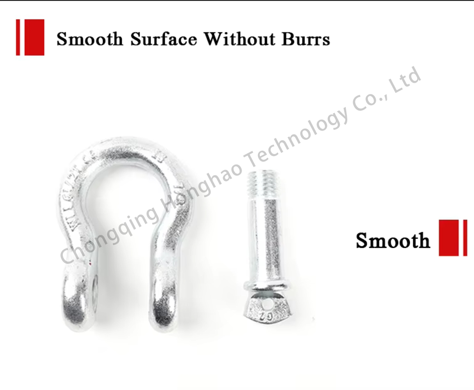 Electrolytic Treatment Finish Dee Shackles for Trailer Security and Marine Rigging