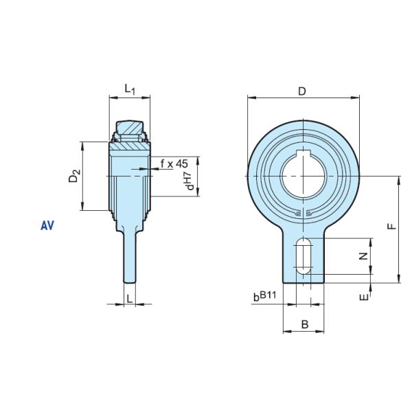 AV35 Netting Making Machine Bearing Backstop One Way Clutch AV 35