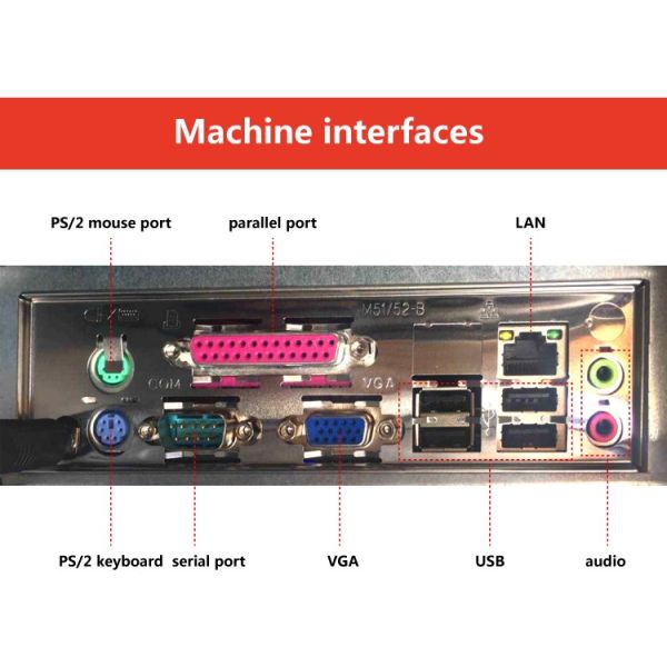 VFD Customer Display 15 Inch POS Terminal with 80mm Printer and i5 All-in-One PC