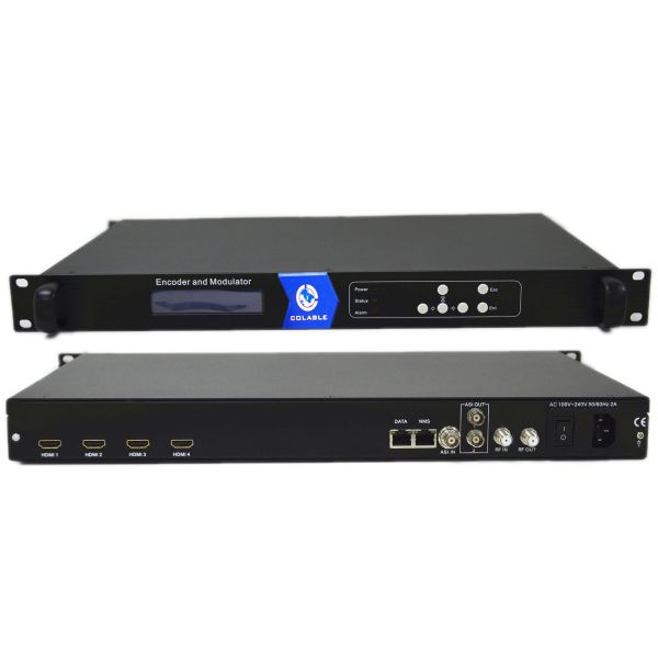 8 Ch HDMI To RF HD Encoder Modulator For Free Digital TV System COL5011U