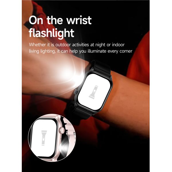 AI Voice Assistant Square Shape Smart Watch Health Monitoring Smart Watch