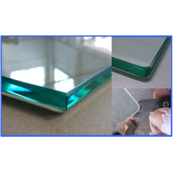 Tempered Frameless Shower Enclosure Glass 1400x800 Mm High Polished Edges