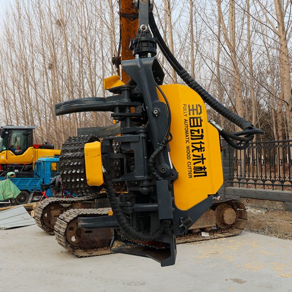 Tree cutting machine harvester head for 10-13 tons excavator logging equipment
