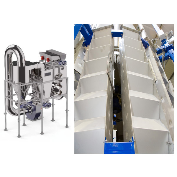 Stainless Steel PET Bottle Washing Line Zig Zag Air Classifier Customized