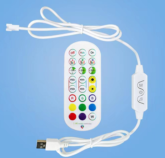 Adjustable RGB Smart-Controlled Corner Lamp for Holiday Decoration in Simple Design