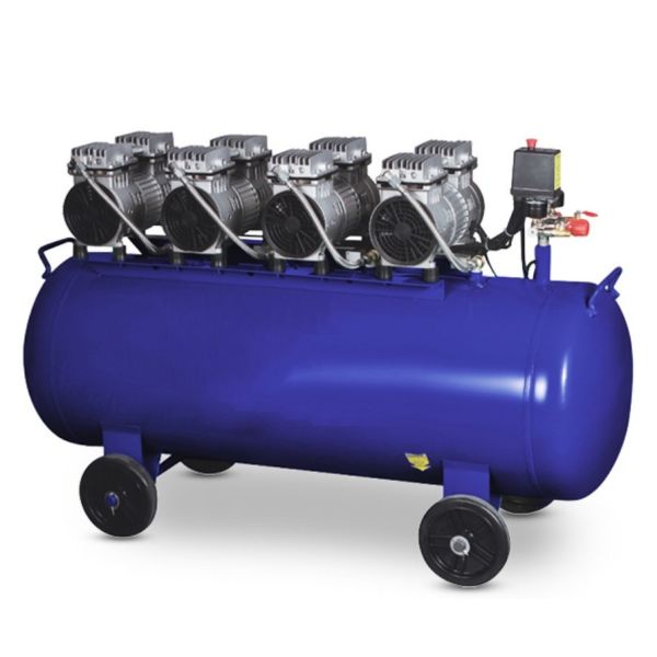 260l Oil Free Piston Air Compressor 50db 4 Head Ac Power W-750x4