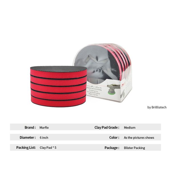 100mm 125mm Nanoskin Clay Pad For Polisher Remove Contaminants
