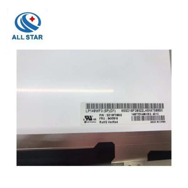 Matte 14 Inch 72% NTSC 1920*1080 LP140WF3-SPD1 Laptop Led Screen