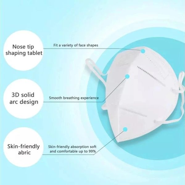Anti Covid - 19 Kn95 Protective Mask , Medical Respirator Mask Disposable