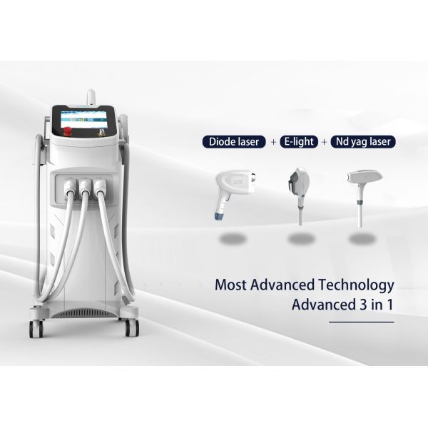 Medical Multi Function Laser 3 Handpiece / 808nm Diode Laser Hair Removal System