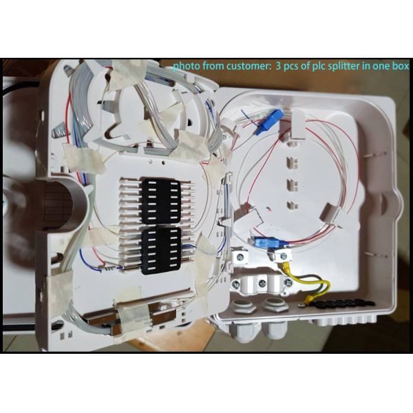 ODP Outdoor Fiber Optic Distribution Box 12 Ports Wall / Pole Mounted