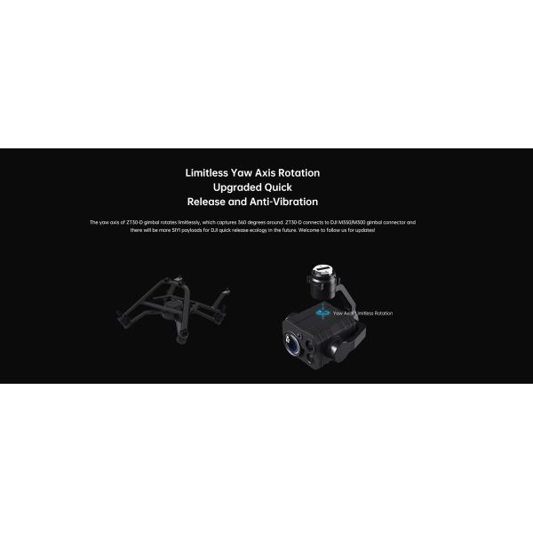 ZT30-D Optical Pod Four Sensors Gimbal Camera 4K 180X 640 x 512 Thermal Imaging Waterproof Level IP4X for M350 M300 Drone