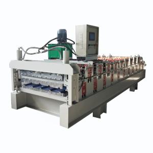 China Hydraulic Shear Double Layer Roofing Sheet Machine 8-15m/Min wholesale