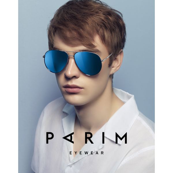 Polaroid Metal Frame Polarized Sunglasses Flexible Lens Width 62MM Durable