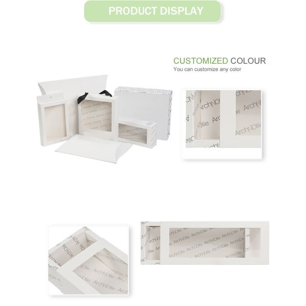 Cardboard Window Gift Boxes Custom White Box With EVA Foam Insert