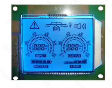 7 Segment LCD Display TN LCD Display Blue Backlight HT1621 COB Module