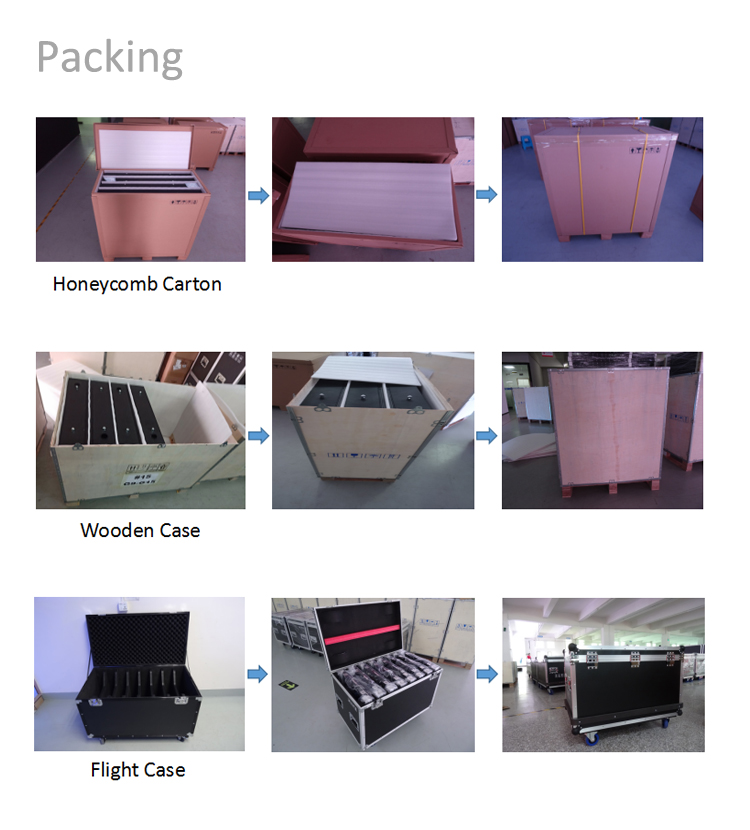 New Design Outdoor Rental LED Display P4.81 500*500mm 800-3000cd/Sqm Brightness