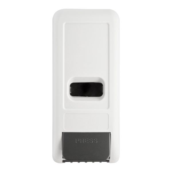 1000ml Manual Foam soap dispenser with refillable reservoir, ABS plastic, white color, wall mounted