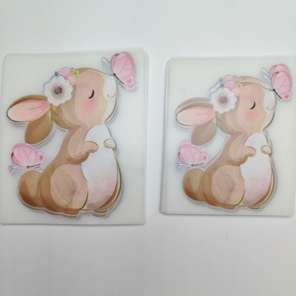 Cute Cartoon Characters Heat Press Dtf Transfer Sticker For Garment And Bags