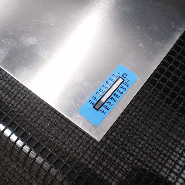 8 Level Non Reversible Temperature Sensitive Stickers 37-65℃ / 99-149℉