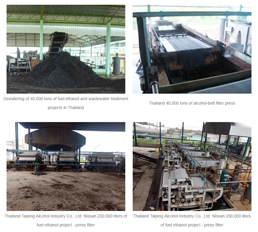 No Vibration Dewatering Filter Press DYL A Serial Belt Press Dewatering System