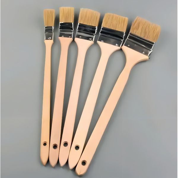 Bent Long Wooden Handle Radiator Brush Radiator Bent Paint Brush with Bristle Hair Elbow Radiator Paint Brush