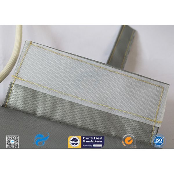 Water & Oil Proof Gray Color 25mm Thick Plug Valve Insulation Covers Jacket