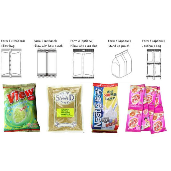 Fully Automatic 304SS Detergent Powder Packaging Machine