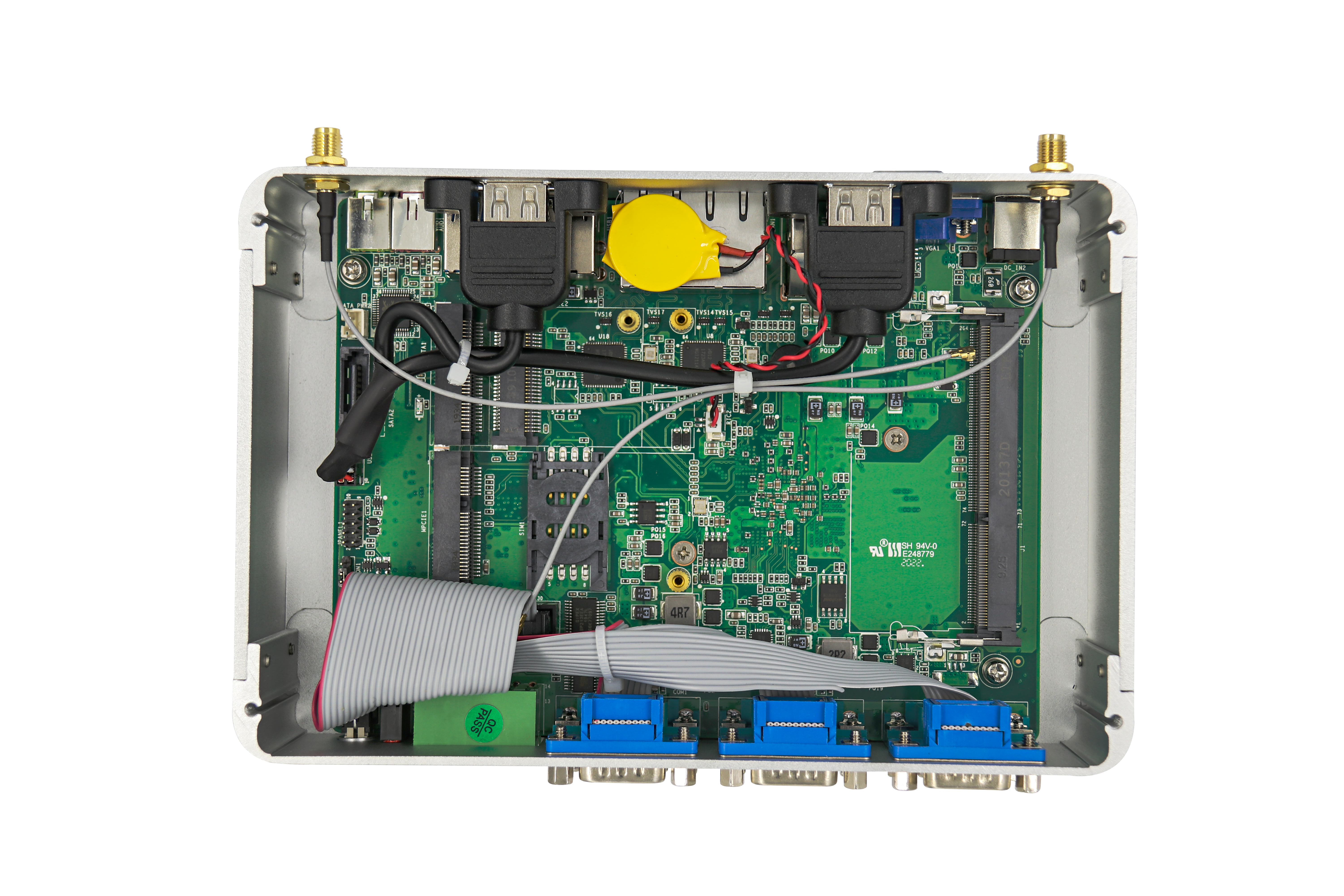 Fanless Compact Industrial Mini PC Embedded Computer 4G Intel I3 6157U Skylake