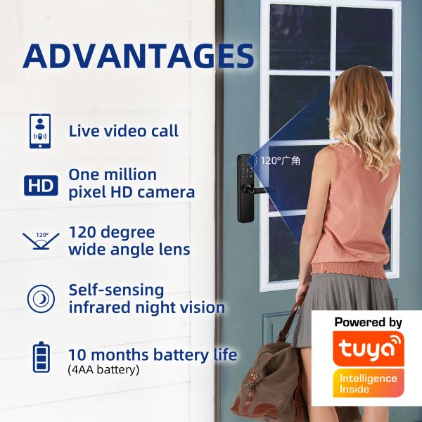 Tuya APP Bluetooth Lock Smart Home Video Doorbell Door Lock