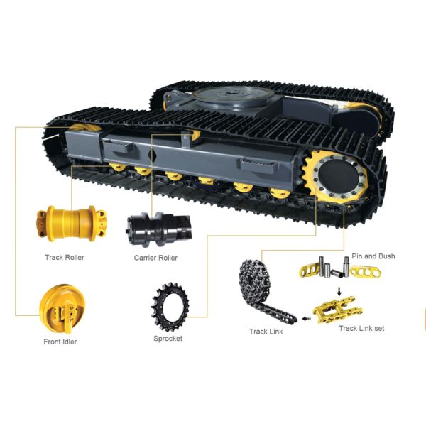 35MnB Drilling Undercarriage Parts Track Link Set Track Chains