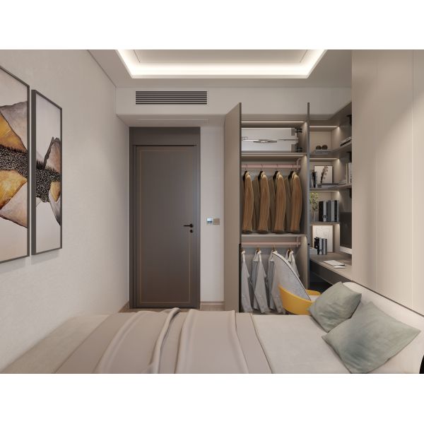 Fadior Space-Saving Durable Beige Color Stainless Steel Tatami Cabinet Solution