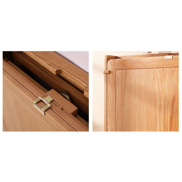 Rectangle Folding Extendable Dining Table Set Burlywood Simple Modern Furniture