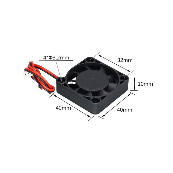 40x40x10mm 12V 4010 3D Printer Cooling Fan With 2Pin Dupont Wire