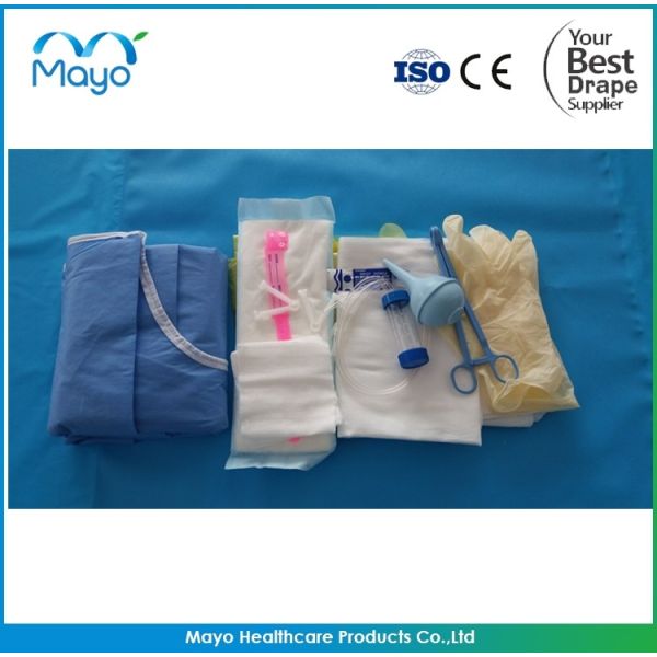Sterile Clean Surgical Delivery Drape Pack With Examination Gloves