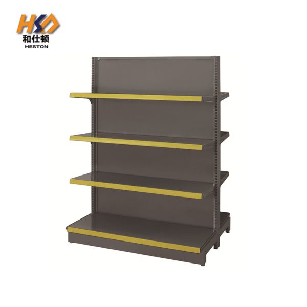 Four Tier Metal Supermarket Shelf Rack 0.4MM 50KG Per Layer 1.8M