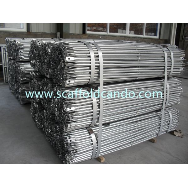 Pre-galvanized scaffolding steel cross brace 21.3*1219*1829*2198mm for scaffolding frame system with good quality