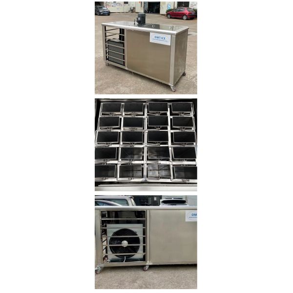 3HP Salt Water Ice Block Machine SUS304 Stainless Steel Ice Block Maker Machine