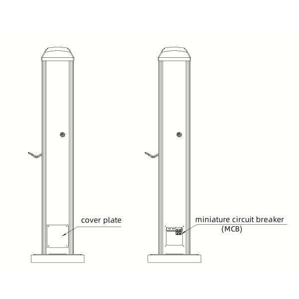 DC Wall Mounted Electric Vehicle Dc Fast Charger Wallbox OCPP 1.6J