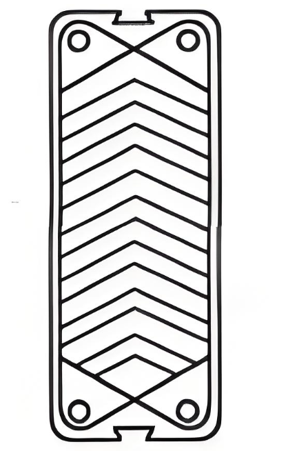 Plate Heat Exchanger Gasket Detachable Plate Heat Exchanger Gasket Ethylene Propylene Diene Monomer Heat Exchanger Rubber Gasket