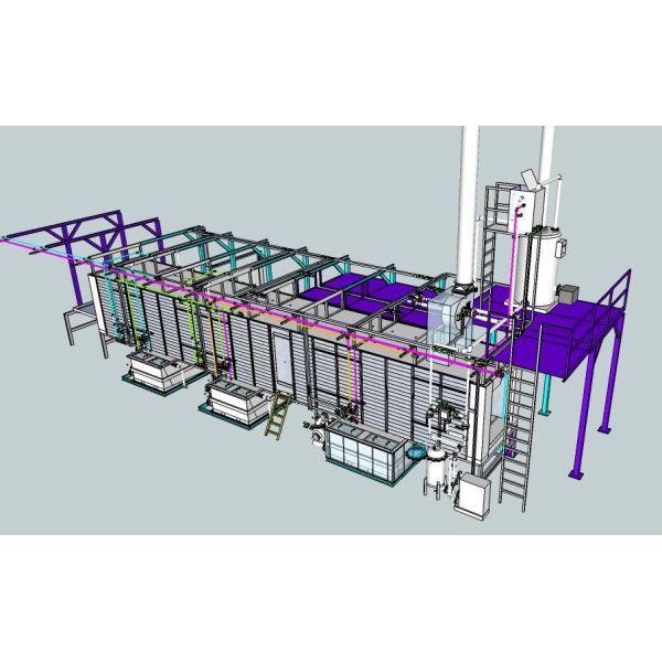 Metal Surface Pretreatment Equipment Spray System for Powder Coating Production Line