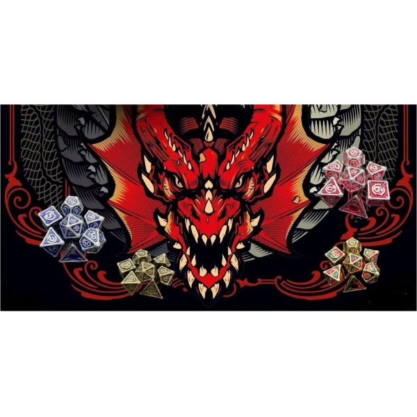Customized Metal Multi - Face Dice Dnd Rpg Coc Desktop Game Portable
