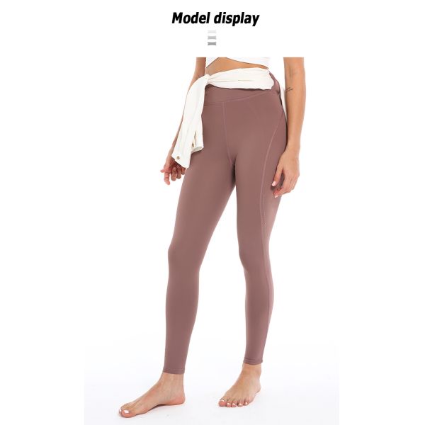 Durable Plus Size Yoga Pants High Waisted Moisture Wicking Peach Hip Leggings