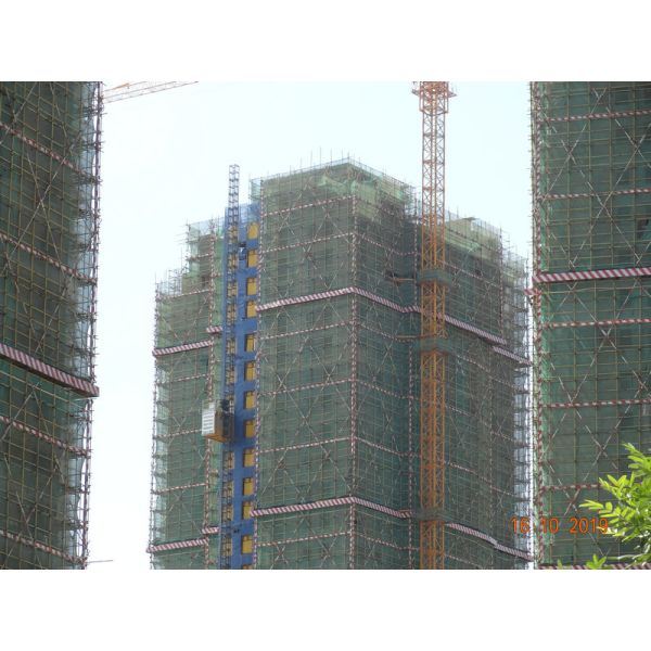 Construction Site 60 M / Min Rack And Pinion Hoist