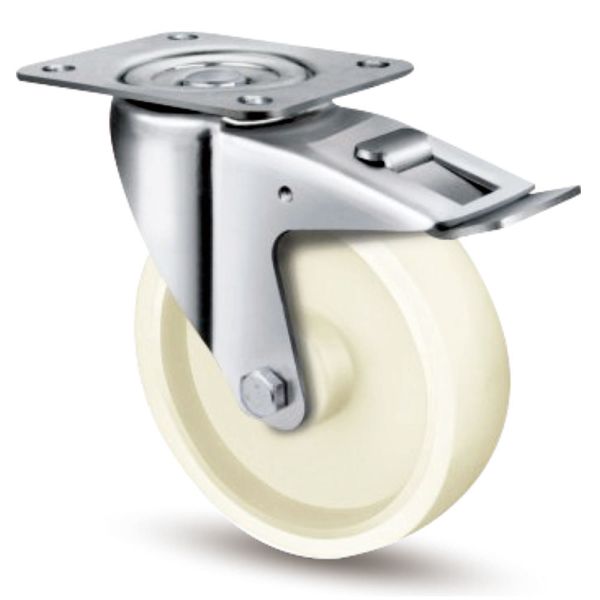 100 mm European-Style Plastic Transport Caster Swivel Wheel for Trolley & Industrial Use