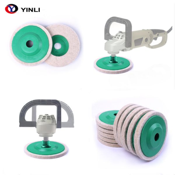 Stainless Steel Glass Polishing Wheel For Drill 100mm Diameter