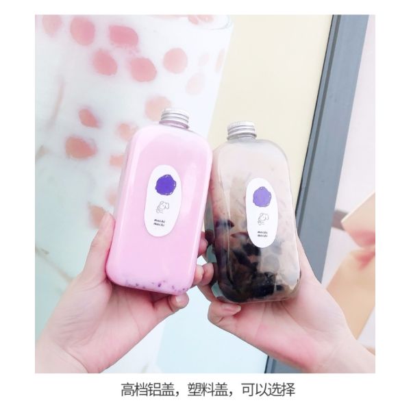 Cold Beverage 24mm 400ml Plastic Juice Bottles With Caps