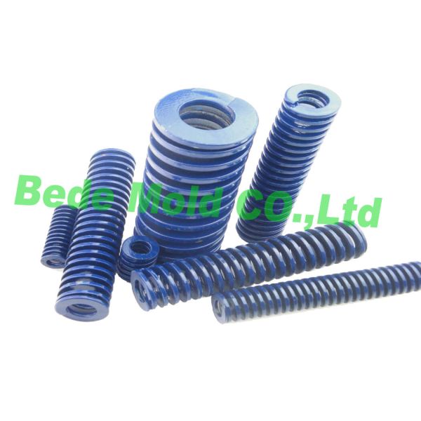 Medium Duty Blue Die Mold Spring Chromium Alloy Steel Material Customized