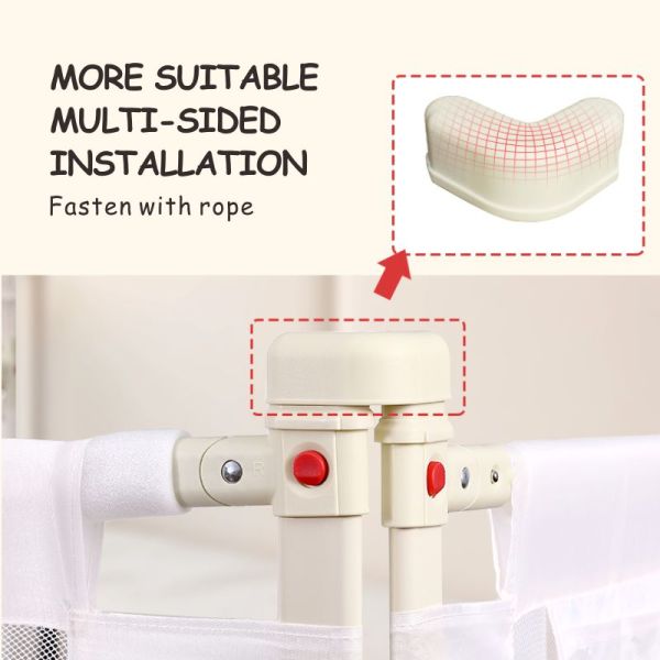 Childproof Multicolor Bed Safety Fence , Practical Bed Rail For Platform Bed